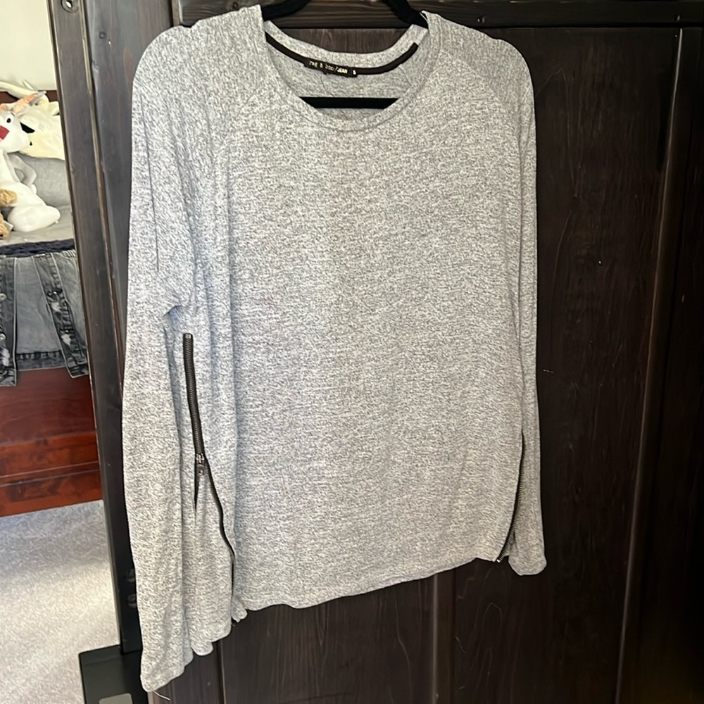 Rag & bone zipper side shirt